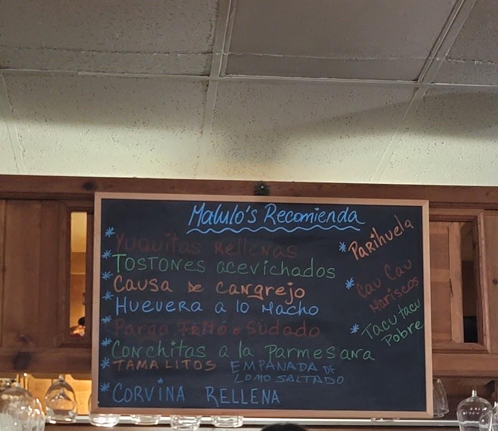 Malulo's International Seafood Cancha Chulpe