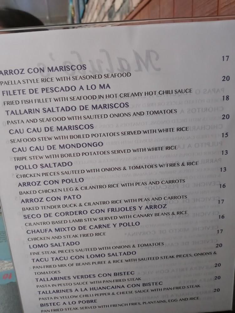 Malulo's International Seafood Frijol Canario